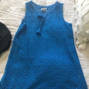 Blue mud pie cover up!